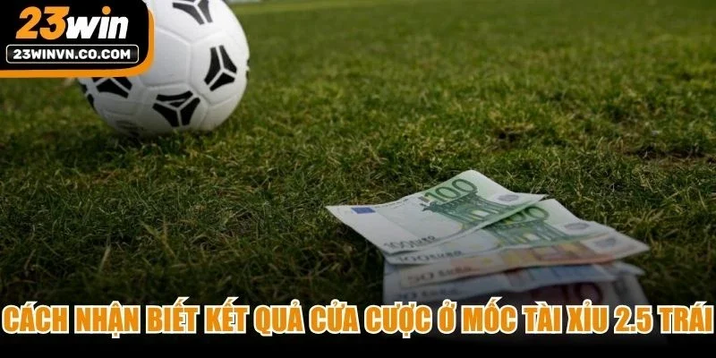 Cách nhận biết kết quả cửa cược ở mốc tài xỉu 2.5 trái